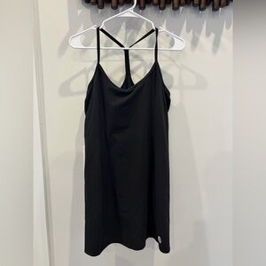 Vuori Black Strappy Slip Dress